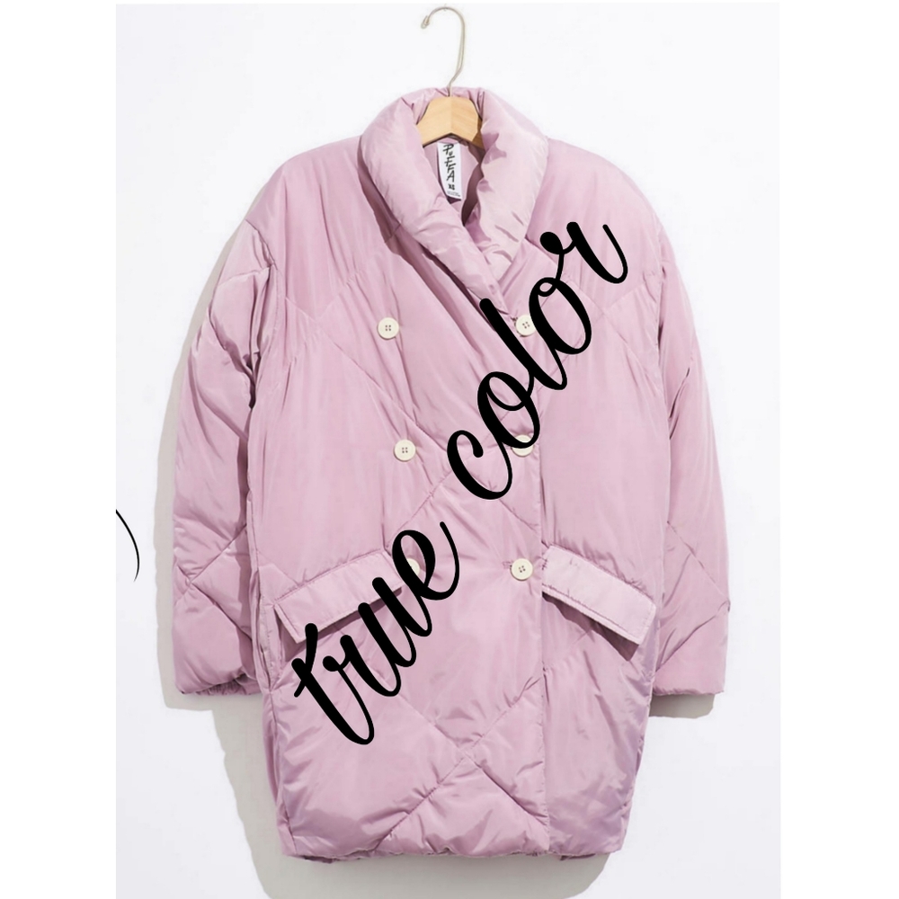 Free People Ella Puffer Women's Oversized Long Coat Size S - Picture 7 of 7